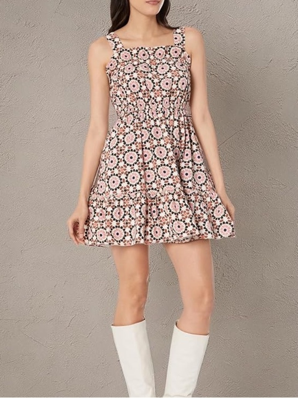 Kate Spade New York Floral Mosaic Poplin Dress Size 12